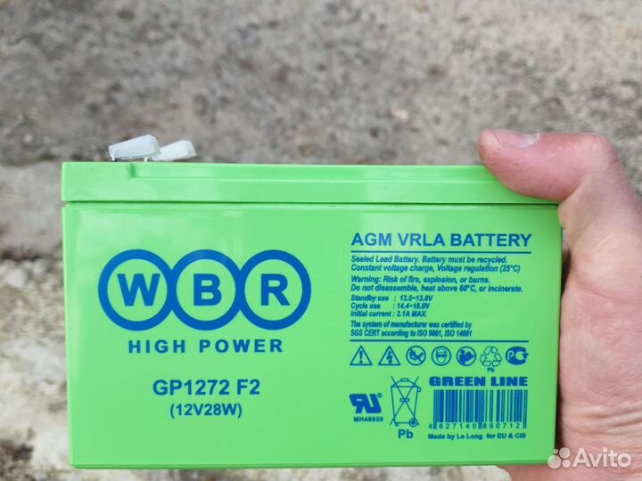 Акб AGM Delta,WBR 12v