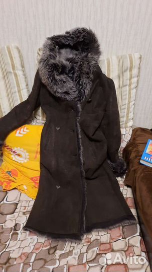 Женская кожаная дубленка