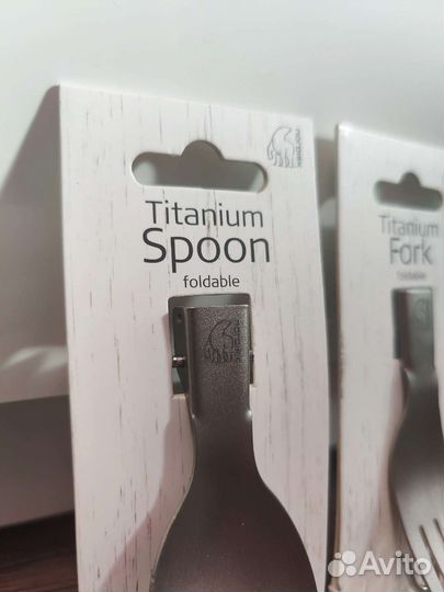 Nordisk титановая ложка, вилка для походов