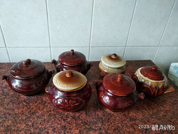 Керамические горшки для запекания