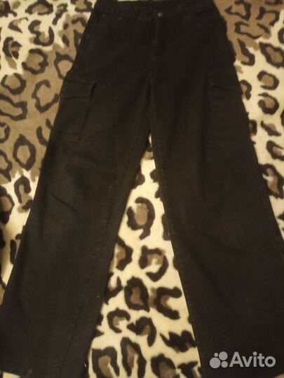 Пакет джинс - труб + брюки - экокожа