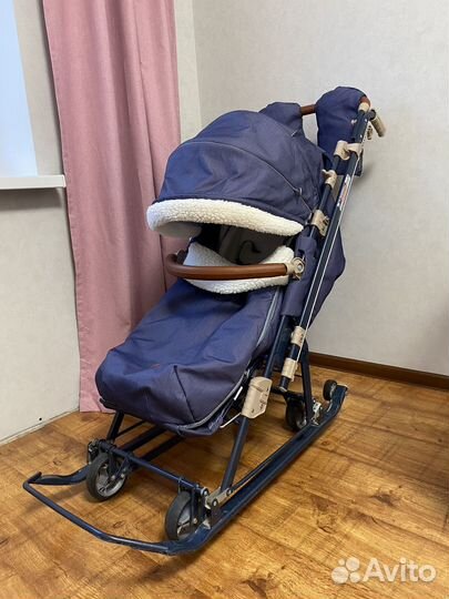 Коляска санки Ника детям 7-8 К