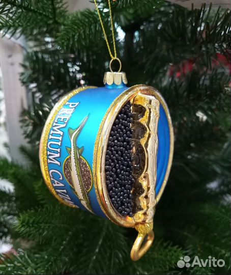 Ёлочная игрушка Банка икры, Holiday Classic, новая