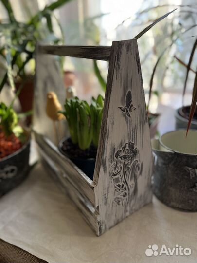 Ящик для цветов деревянный