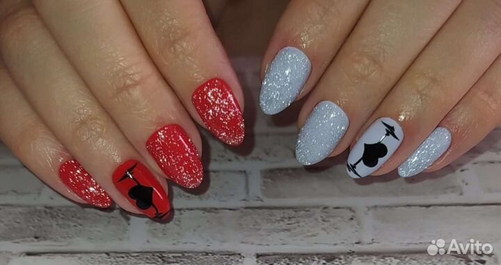 Наращивание ногтей, покрытие гель-лаком, педикюр