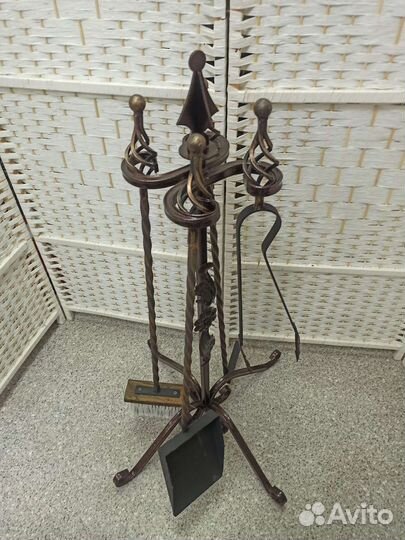 Кованый каминный набор
