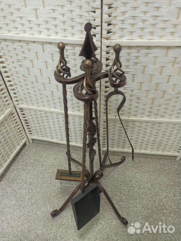 Кованый каминный набор