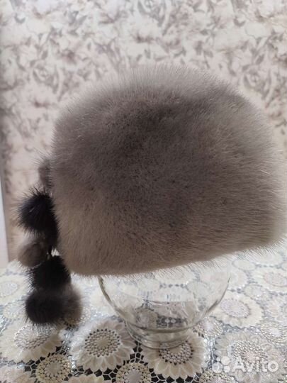 Шапка норковая женская