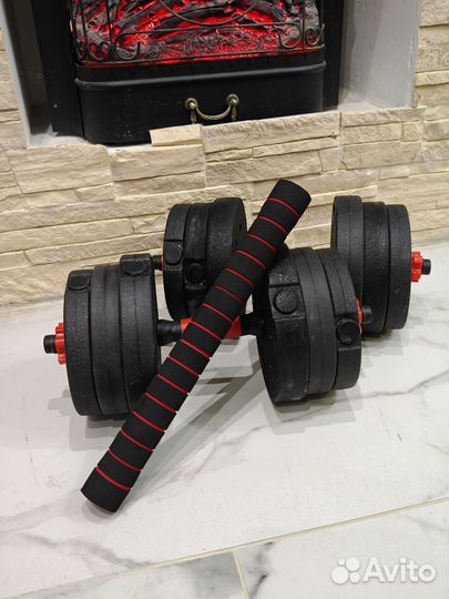 Новые разборные гантели со штангой 20 кг. 2х10