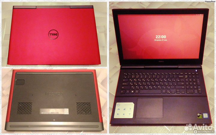 Dell 15.6 i7-7700HQ 4яд8п GTX1050Ti/4 16Гб 256+1Тб