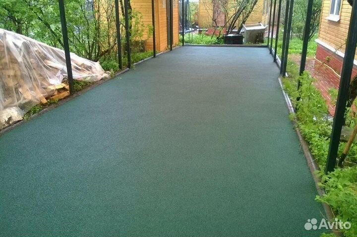 Бесшовное покрытие из резиновой крошки