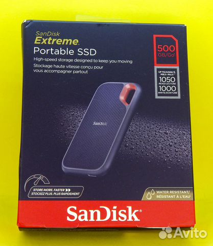 Внешний SSD SanDisk 500GB ExtremePortable 1050MB/s