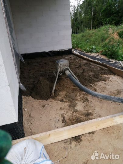 Полусухая стяжка пола за 1 день