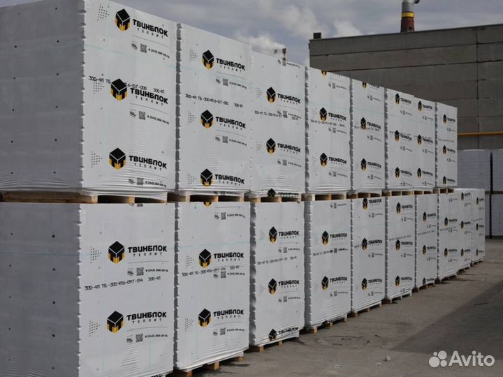 Газоблок Твинблок Теплит. Все размеры