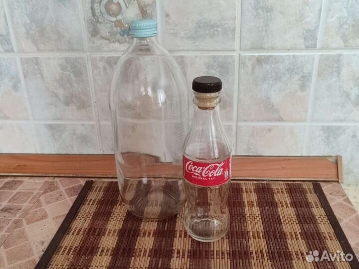 Бутылка стеклянная для наливок, росписи и декупажа