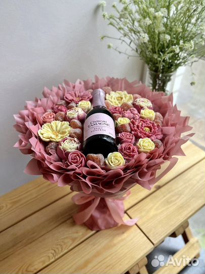 Съедобный букет из шоколада/ из конфет/ из цветов