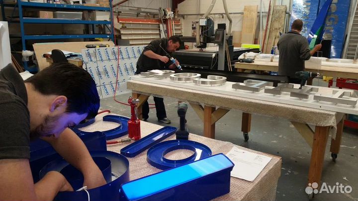 Производство наружной рекламы, объемные буквы