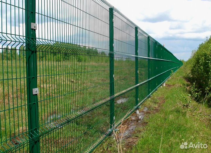 Забор из 3Д сетки под ключ