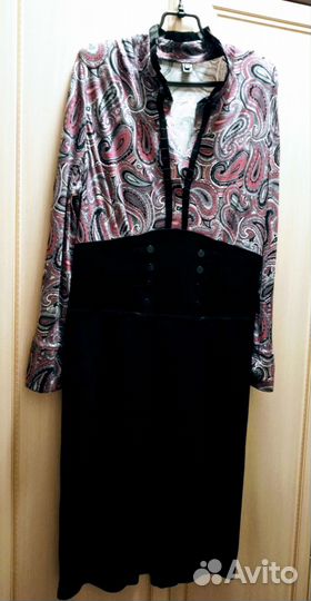 Платье р 54 с длинным рукавом