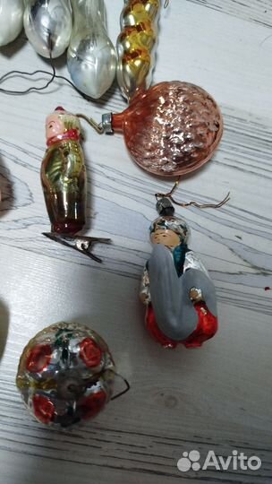 Елочные игрушки стекло СССР