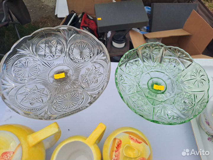Рюмки, бокалы, салатницы, хрусталь стекло керамик