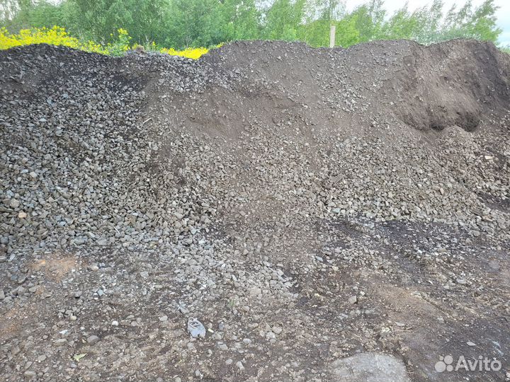 Продаётся б/у щебень шлак строит. мусор бой кирпич