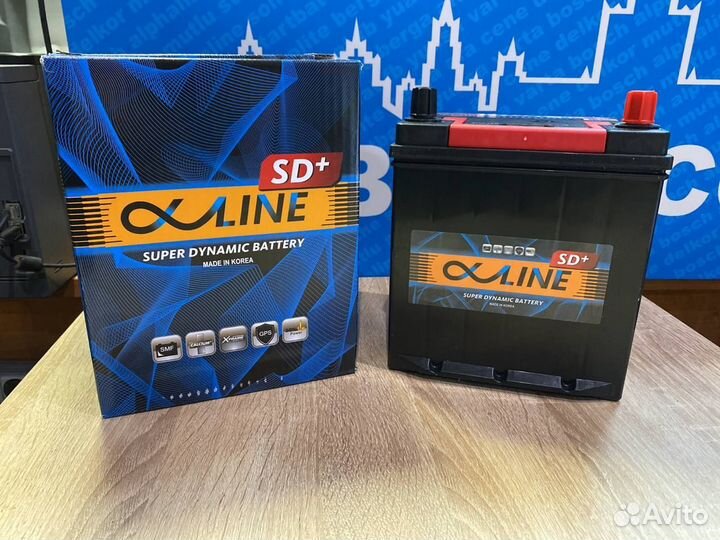 Аккумулятор Alphaline 46b19l 44Ач для Киа Пиканто