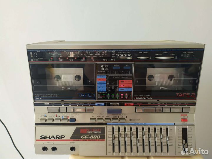 Кассетный магнитофон sharp GF-800H(S)