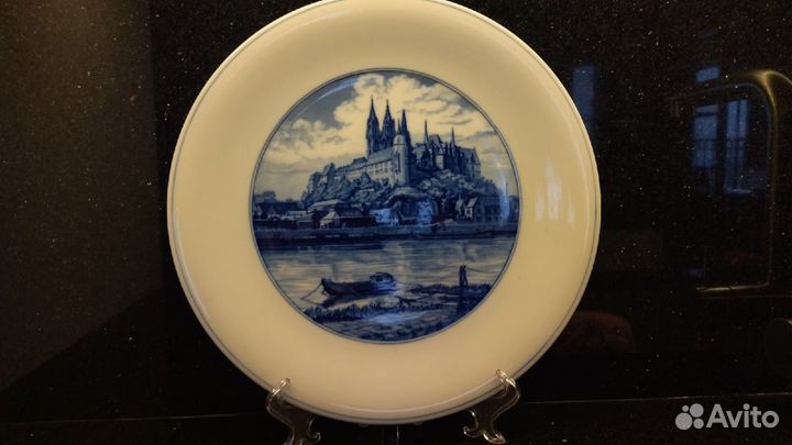 Тарелка декоративная, настенная.31см мейсен meiss