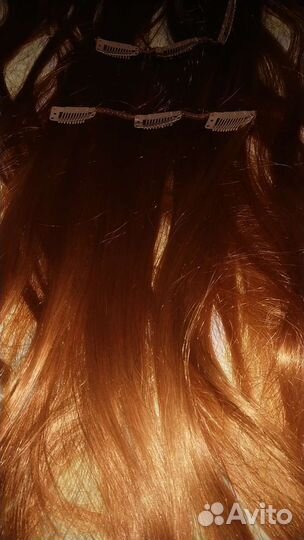 Волосы на заколках искусственные бу