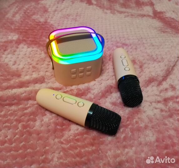 Колонка с двумя микрофонами Bluetooth