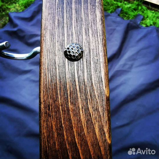 Люстра Колесо телеги (деревянная)