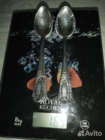 Набор чайных ложек серебро 916