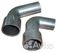 Патрубок радиатора ЗИЛ-5301 нижний д.38*52мм L90*