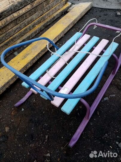 Детские зимние санки