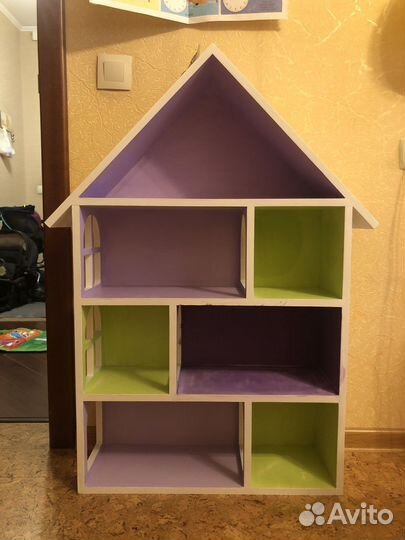 Детский кукольный деревянный домик для кукол/книг