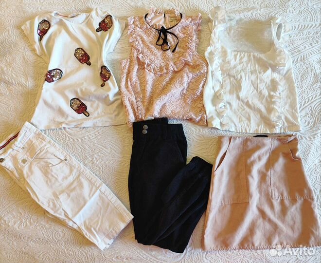 Вещи пакетом на девочку 140-146