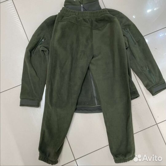 Флисовый костюм мужской военный Олива