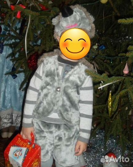 Новогодний костюм для мальчика ёжик