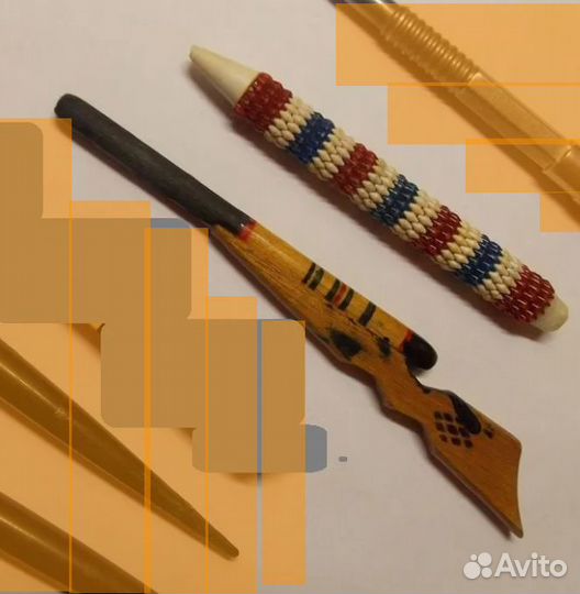 Ручка перьевая шариковая чернильница пенал СССР