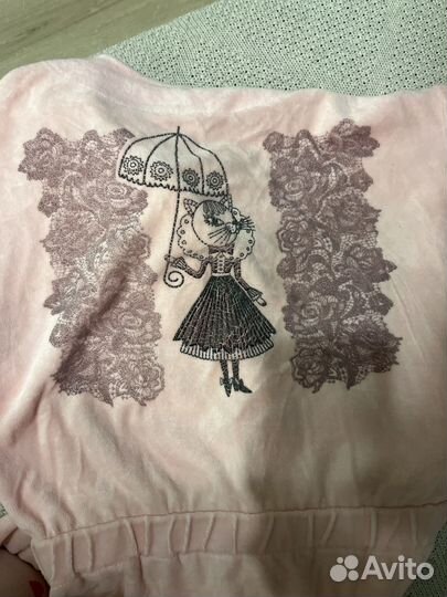 Халат велюровый женский на молнии