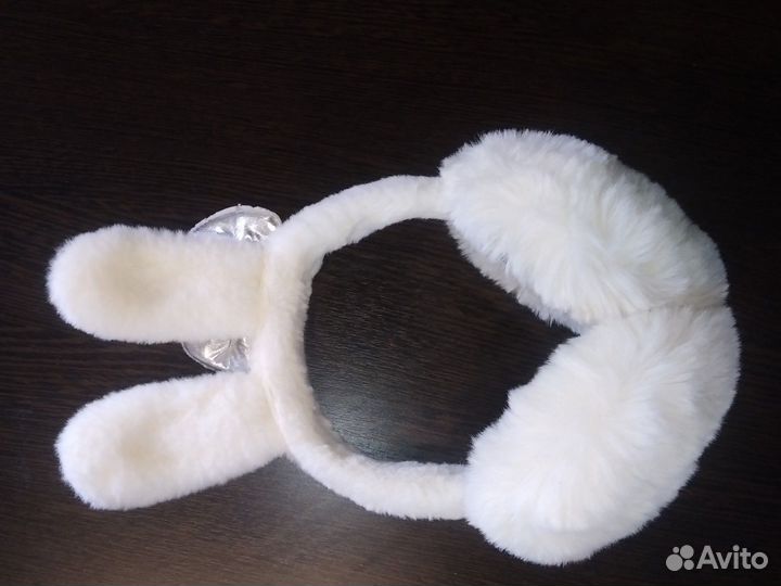 Ободок наушники тёплые. Для новогоднего костюма