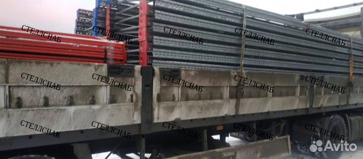 Фронтальные стеллажи складские Метек б/у лот 1556