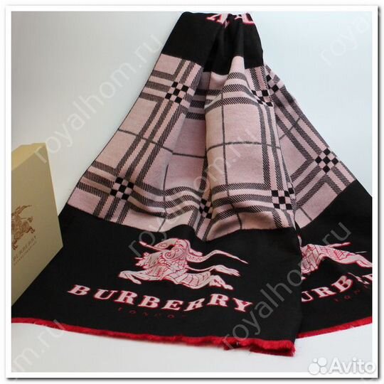 Палантин женский Burberry р.65x185 Кашемир