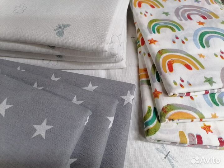 10шт набор пелёнок летний