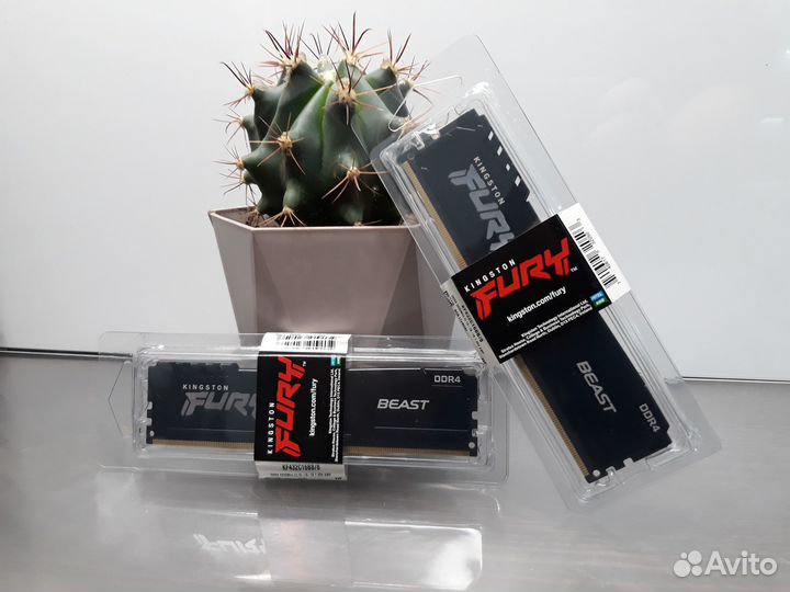 Озу Kingston fury Beast 8 гб DDR4 dimm