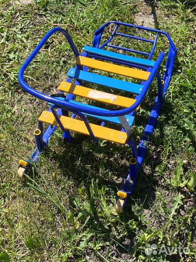 Детские санки с колесиками