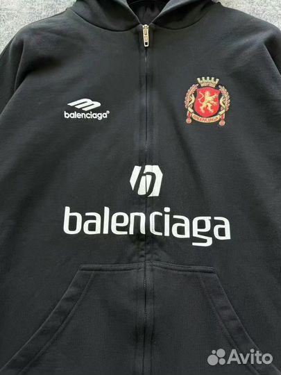 Зип Худи Balenciaga Soccer Paris Zip Hoodie