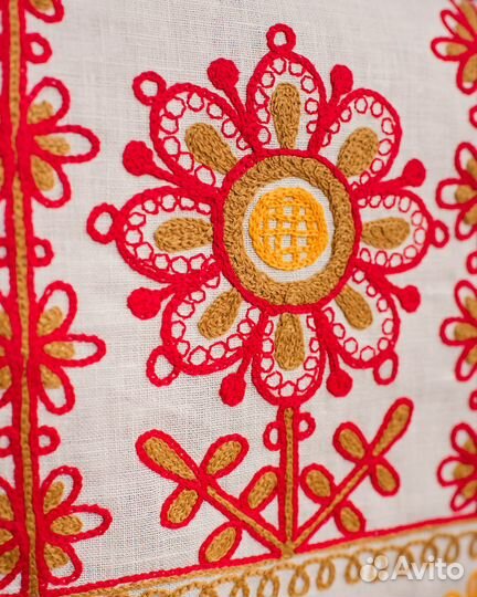 Дорожка на стол с русской вышивкой арт. 791