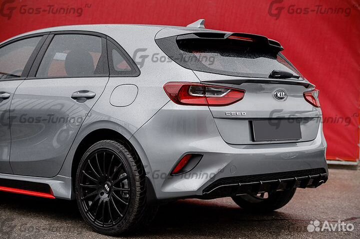 Спойлер нижний лезвие GT-Line на KIA Ceed CD
